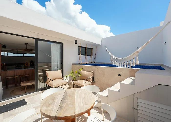 Apartment Aldea Dream Modern Designer 2 Floor Penthouse Sleeps 8 Tulum